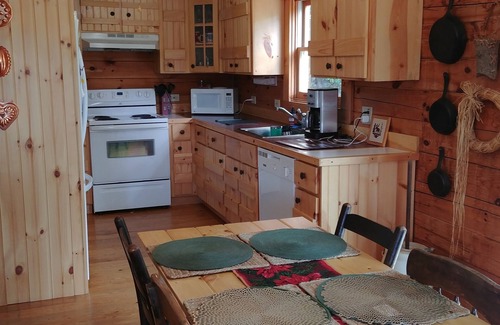 West Jefferson Cabin | Isaac's River Cabin - log cabin nestled on the banks of the New River