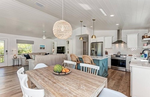 Anna Maria House | Island in the Sun, luxury beach house with private pool, walk to Pine Ave