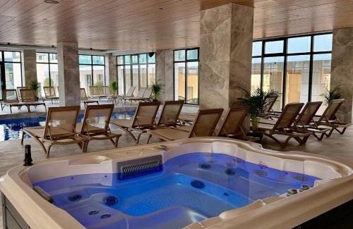 Mamaia-Sat Apartment | Japandi - Odyssey Pool & Spa Resort