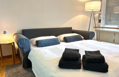 Innenstadt-Ost Apartment | Japandi-Style in Dortmund mit Stellplatz, Balkon