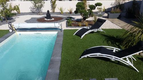 La Londe-les-Maures Bed & Breakfast | jardin zen
