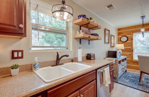 Jemez Springs Cabin | Jemez Springs Cabin w/Deck + Mountain Views!