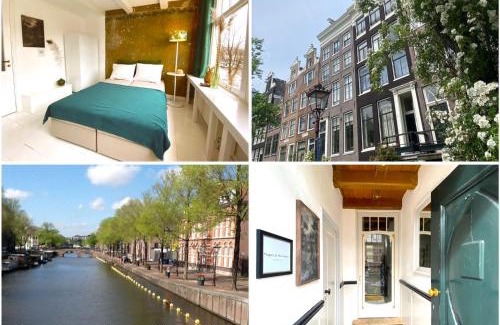 Amsterdam City Centre House | JoyJoyJoy the Green Palm ecolicious studio in a in historic Canalhouse from 1729 with view on the canals