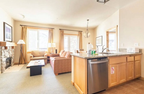 Mammoth Lakes Condo | Juniper Springs Lodge #110 ski in ski out condo with Resort Access