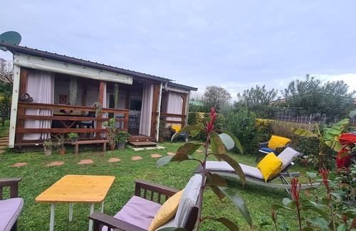 Penta-di-Casinca House | Just a stone's throw from the sea, mobile home with lovely wooden terrace Pets welcome