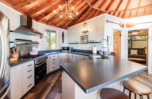 Keaau House | Kahikole: Oceanfront home with stunning, rugged ocean cliff views