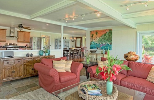 Kalihiwai House | Kaohe Sunset View TVNCU #1536. COME & PLAY WITH A LOW RATE 5-NT STAY, AUG 12-17!