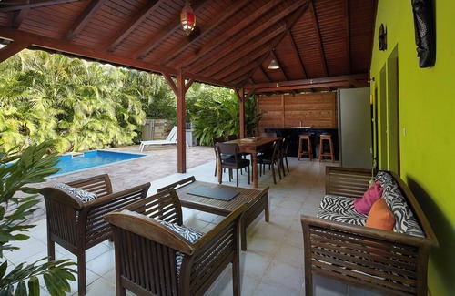 Rifflet Villa | Kaz a Coco, Green Villa with private pool, 2 bedrooms, 2 bathrooms