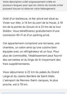 Le Vivier-sur-Mer Apartment | ker pincé