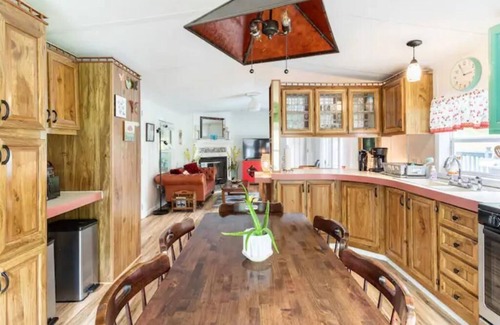 Kerhonkson House | Kerhonkson, Hudson Valley home with covered porch, fireplace, huge lawn/yard