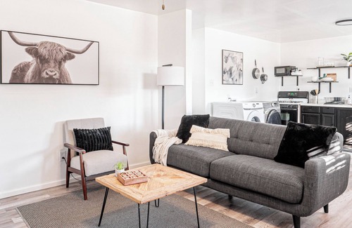 Abilene Condo | Kick back and relax in this calm, stylish space.