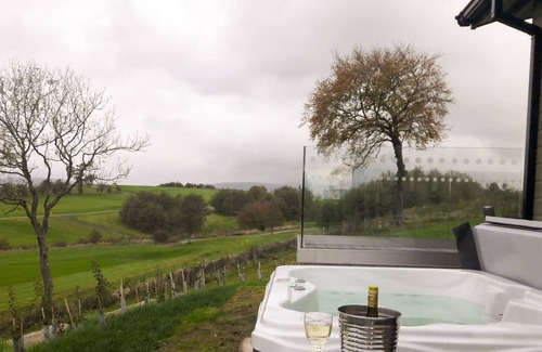 Fourstones Near Bentham Ski Chalet | Kingsdale Lodge - 2-Bedroom Lodge with hot tub, situated on a golf course