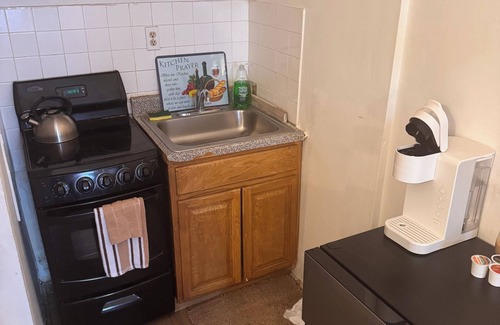 Harlem Apartment | Kitchenette in private original brownstone building