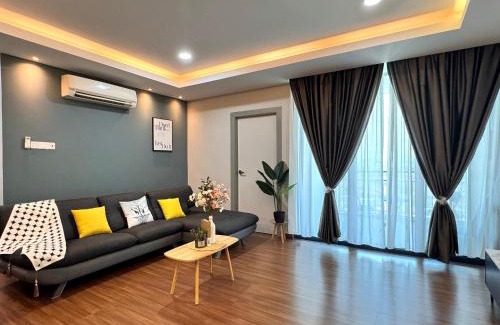 Kuching Apartment | Kuching Cozy Vivacity Megamall Jazz Suite 3BR 9Pax