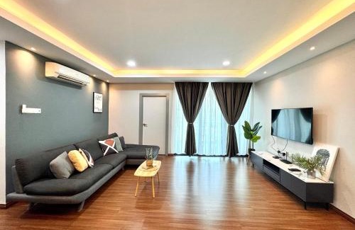 Kuching Apartment | Kuching Cozy Vivacity Megamall Jazz Suite 3BR 9Pax