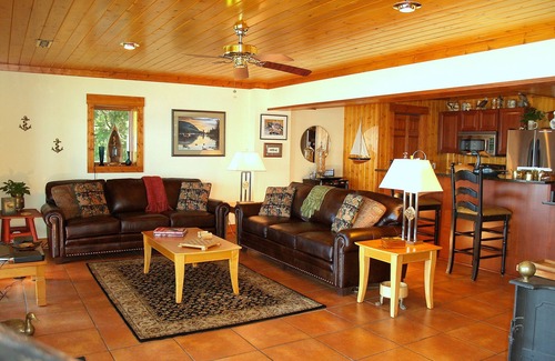 Almo House | KY Lake Arts & Crafts Cedar Shake Home/On-site Boat Rentals with Private Dock