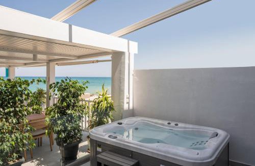 Kolymbari Apartment | Kyma beach accommodation Delfini apartment with spa jaccuzzi 6 guests