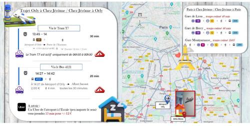 Athis-Mons Bed & Breakfast | L'Escale-Chambre-Orly-T7-RER C&D