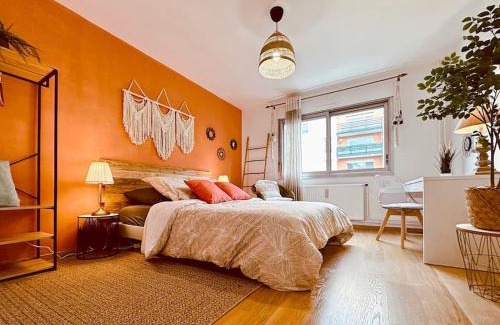 Villefranche-sur-Saone Apartment | L'Oasis -T4 Garage Clim Terrasse WIFI Centre-Ville