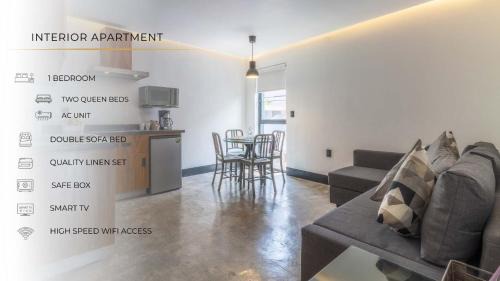 Reforma House | L301 1Bdrm 1bath fits 6 AC Rooftop views