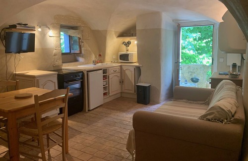 Saint-Sauveur-de-Cruzieres Cottage | La CAVE aux VINS with private terrace and barbecue/shared pool