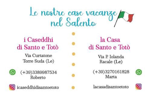 Racale House | la Casa di Santo e Totò