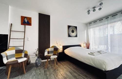 Reims Apartment | La détente marocaine studio jacuzzi et terrasse