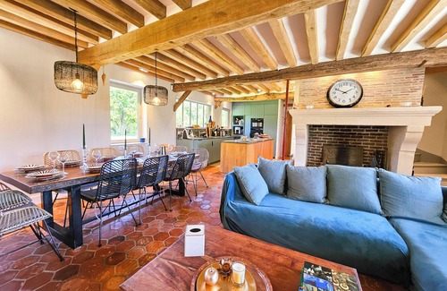 Manneville-la-Raoult House | La Douce Normande - 10km from Honfleur - 11 People - Swimming pool