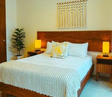 Ek Balam Village Apartment | La Linda Luxury Two Story Apartment Huge Terrace Next to the Pool
