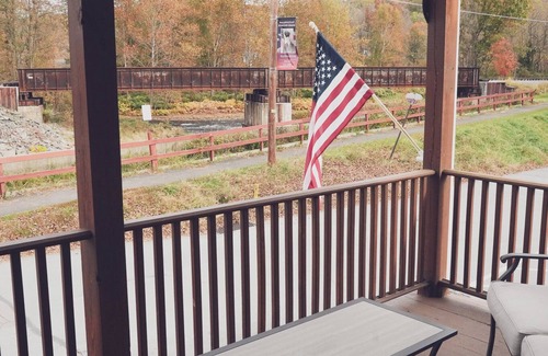 White Mills Apartment | Lackawaxen Suite at Hawley Riverside Haven 1/2 block from downtown Main Avenue!
