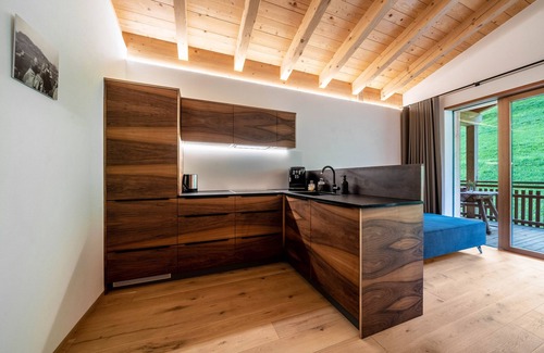 San Martino in Passiria Apartment | LAGAR holiday flat 'Struzer Michele' with private loggia and mountain view