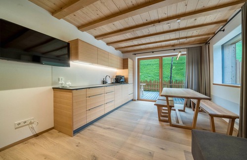 San Martino in Passiria Apartment | LAGAR holiday flat Stamer Hans' with private garden terrace and mountain view