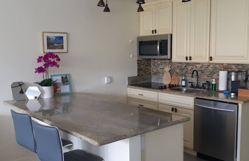 Historic Lahaina Front Street Apartment | Lahaina Shores 406 Beach Front Mountain View