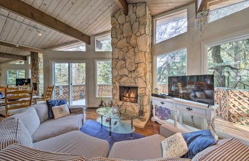 Arrowhead Villas House | Lake Arrowhead Cabin with Deck and Scenic Forest Views