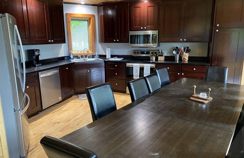 Presque Isle House | Lake Front Home! A/C, Private Pier, On Snowmobile Trail w/Trailer Parking