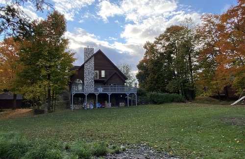 Presque Isle House | Lake Front Home! A/C, Private Pier, On Snowmobile Trail w/Trailer Parking
