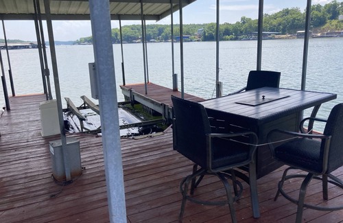 Gravois Mills House | Lake front with view, dock and calm water