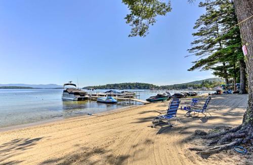 Gilford Apartment | Lake Getaway Walk Across Street to Private Beach!