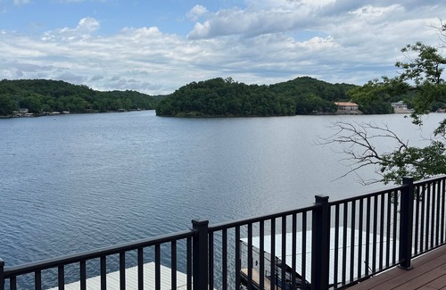 Barnett House | Lake house with three decks private dock and swim platform.