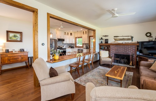 Bolton Landing House | Lake House with gorgeous view, private beach, dock space, fireplace, hammock