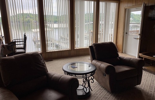Gravois Mills House | Lake of the Ozarks 3 bedroom Lake front home with private boat dock.