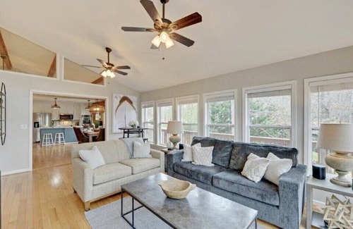 Reed Creek House | Lake toys with calm deep water dock near the widest part of the lake