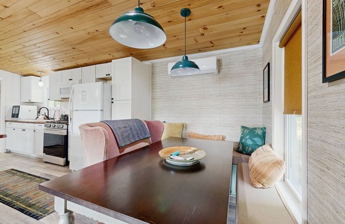 Town of Jerusalem House | Lake-view home with private water access, dock, 2 kayaks, deck, & fireplaces