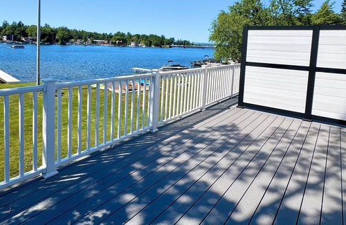 Lochmere House | Lakefront 3 bedroom Duplex on Lake Winnisquam 9-dock and beach Building 1 Unit B