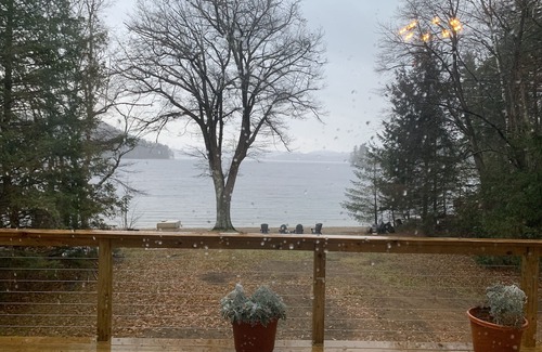 Schroon Lake House | Lakefront All Season Chalet with 100’ of sandy beach