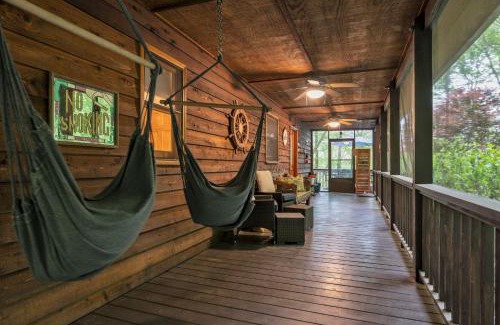 Unaka House | Lakefront Cabin Bordering Nat Park with Hot Tub! cabin