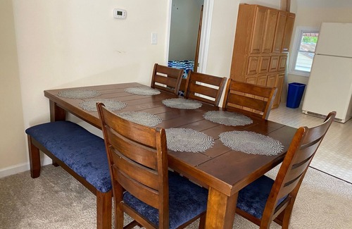 Henrico House | Lakefront Cottages -Sleeps 17 Shared sandy beach and dock area