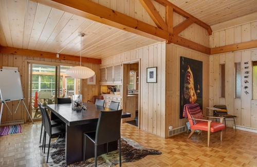 Land O Lakes House | Lakefront dog-friendly home & cottage with dock, sauna, Ping-Pong, fireplace