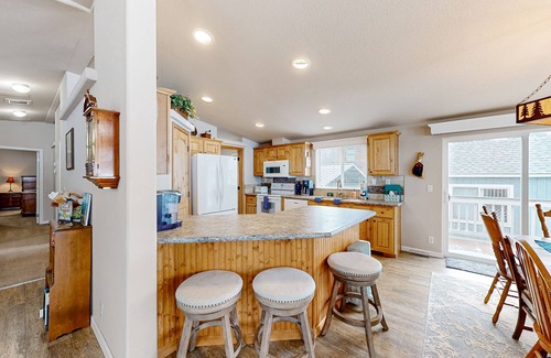 Spirit Lake House | Lakefront, dog-friendly home with dock, great porch & gorgeous views