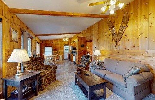 Three Lakes House | Lakefront, dog-friendly home w/private dock ,fire pit & a beautiful lakeview!
